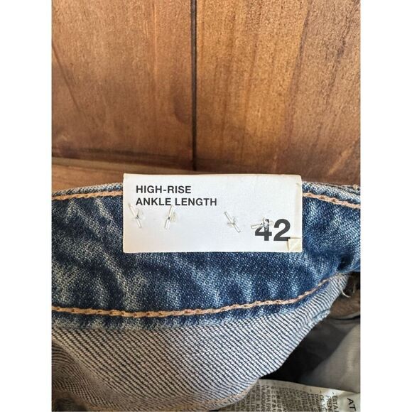 Zara Comfort Mom Fit High-Rise Ankle Length Denim Jeans Women’s 10 - Picture 11 of 12